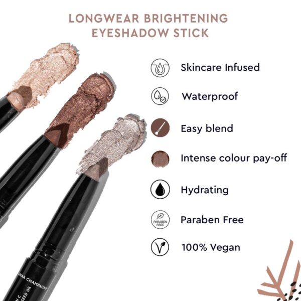 Kiro Longwear Brightening Eyeshadow Stick - Sandy Copper- VKS1018 - Image 4