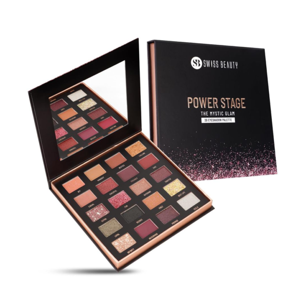 Swiss Beauty Power Stage Eyeshadow Palette With 20 Pigmented Shades Shade- Mystic Glam- VKS1020