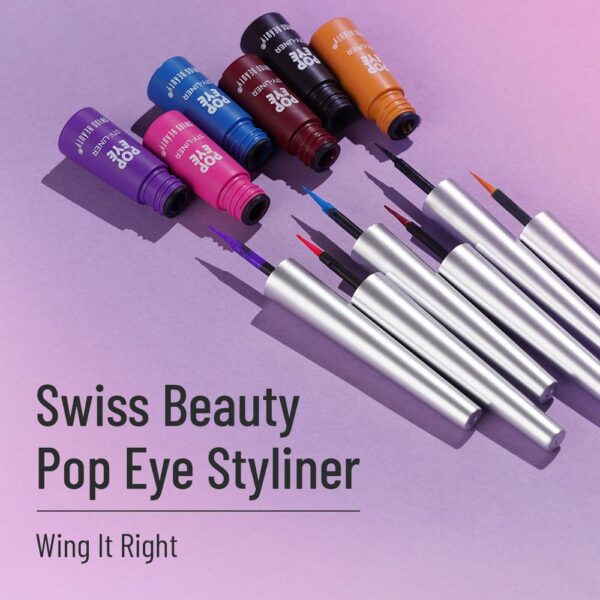 Swiss Beauty Eyeliner - Bluebird | Waterproof- LKD1028 - Image 5