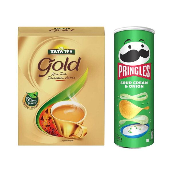 Tata Tea Gold(250gms) & Pringles(134gms) Combo- BCK1051