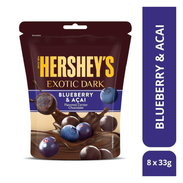 Hershey's Exotic Dark Blueberry & Acai Chocolates Share Bag- NVE1075