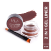 Mila Beaute Wink Artist 2 In 1 Gel Liner For Eyes & Brows Waterproof Upto 36Hours - Brown- LKD1053 - Image 2