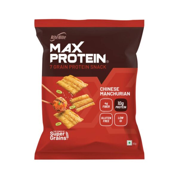 Ritebite Max Protein Chinese Manchurian Chips, Multigrain Ragi Chips, Ready To Eat Healthy Snacks- BCK1079