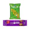 Kurkure Yummy Puffcorn Yummy Cheese Chips(55gms) & Parle Hide & Seek Chocolate Biscuits(100gms) Combo- BCK1083 - Image 2