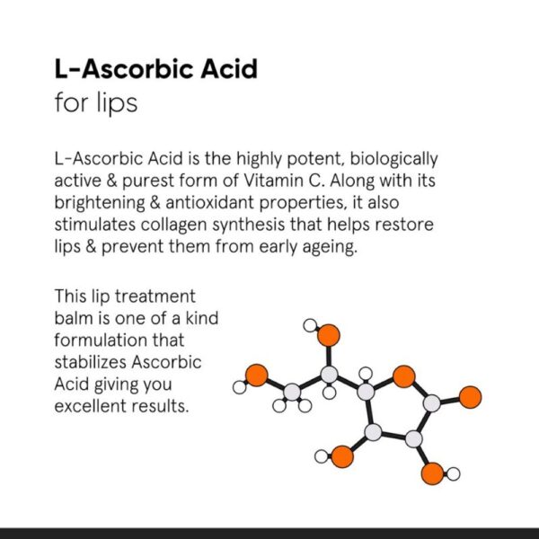 Minimalist 8% L-Ascorbic Acid Lip Treatment Balm- QTB1007 - Image 3