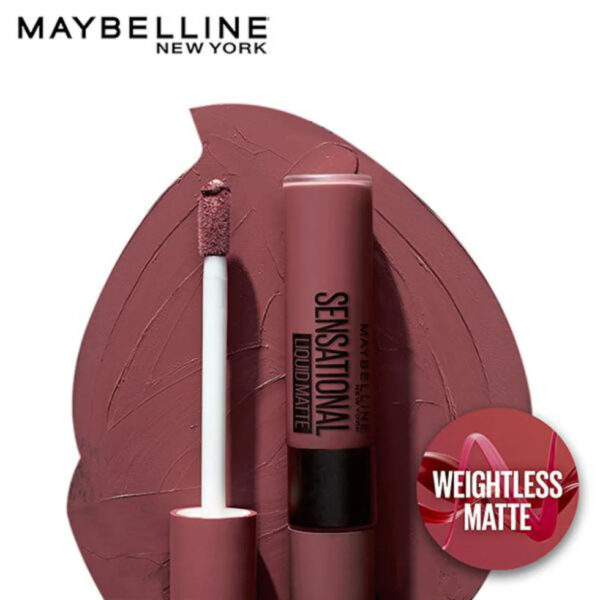 Maybelline Sensational Liquid Lipstick - NU07 Get Undressed | Paraben Free- KYH1015 - Image 2