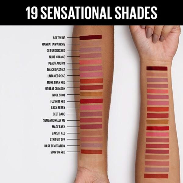 Maybelline Sensational Liquid Lipstick - NU07 Get Undressed | Paraben Free- KYH1015 - Image 5
