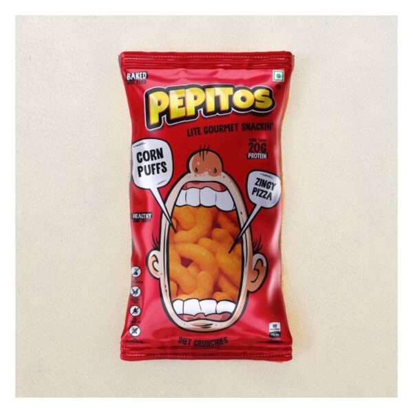 Pepitos Corn Puffs Zingy Pizza- BCK1088