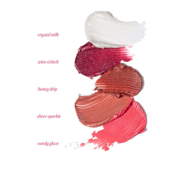 Gush Beauty Glaze Lip Oil Gloss | High Shine & Hydrating | Nude Gloss - Sheer Sparkle- QTB1013 - Image 5