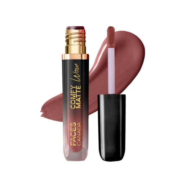 Faces Canada Comfy Matte Wow Liquid Lipstick - Pink Petal 09, One Swipe Application- KYH1018