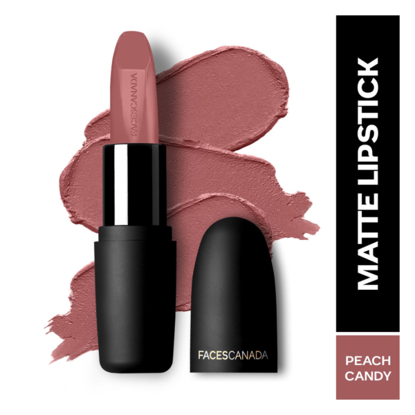 Faces Canada Weightless Matte Finish Lipstick - Peach Candy 14 | Lightweight Texture- NPH1024