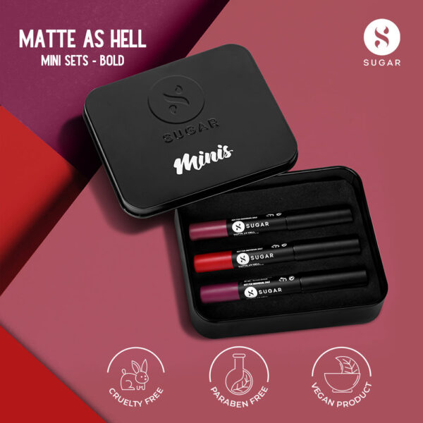 SUGAR Matte As Hell Mini Sets - Bold (Pack of 3)- KYH1021 - Image 3