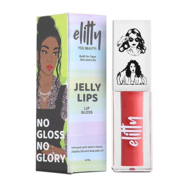 Elitty Pink Lip Gloss For High Shine (Pretty Chill)- QTB1021 - Image 6