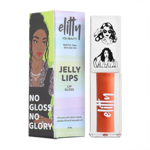 Elitty Nude Lip Gloss For High Shine (Pretty Woke)- QTB1024 - Image 6