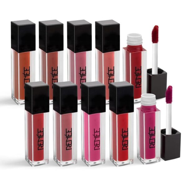 Renee Stay Forever Liquid Lipstick Combo, Smudge-Proof & Waterproof, Highly Pigmented, Matte Finish- KYH1025 - Image 5