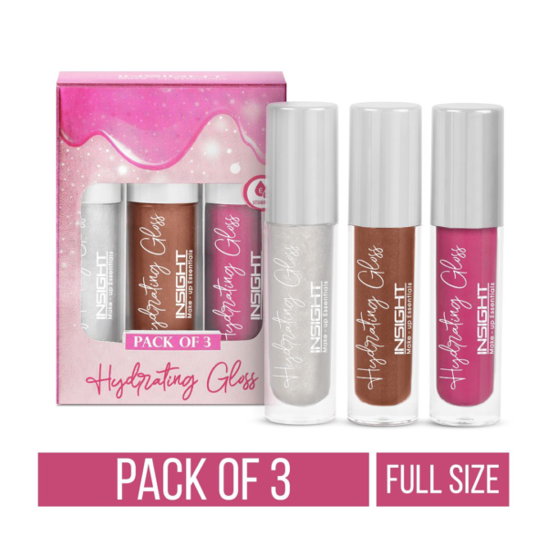 Insight Cosmetics Hydrating Gloss (Pack Of 3)- QTB1027