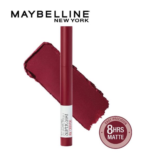 Maybelline New York Lipstick, Matte Finish, Long-Lasting, Intense Colour, Superstay Crayon Lipstick- EQQ1003