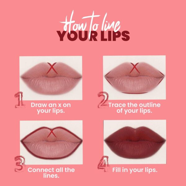 MARS Cosmetics Edge of Desire Lip Liner (Lusty Pink)- EFT1001 - Image 4