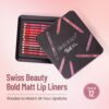 Swiss Beauty Bold Matt Lip Liner | Set of 12 | Long-lasting |Matte Finish | Non-drying- EFT1003 - Image 2