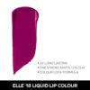 Elle 18 LION100 Liquid Lipstick - Lavender Hues | Lightweight- KYH1033 - Image 2