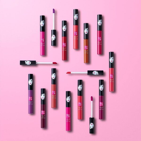 Elle 18 LION100 Liquid Lipstick - Lavender Hues | Lightweight- KYH1033 - Image 5