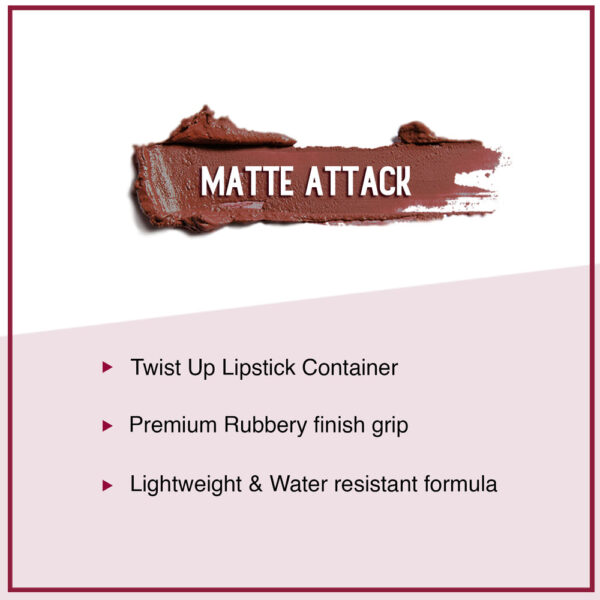 Matte Attack Transferproof Lipstick - 14 Caffeine Bandit- KYH1034 - Image 4