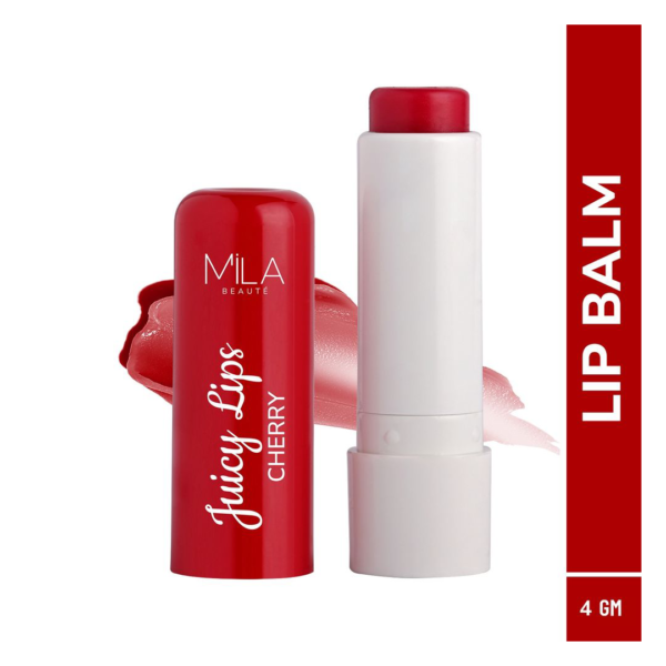 Mila Beaute Juicy Lip Balm Cherry Upto 12 Hrs Moisturisation & Tint Spf15- DRV1006