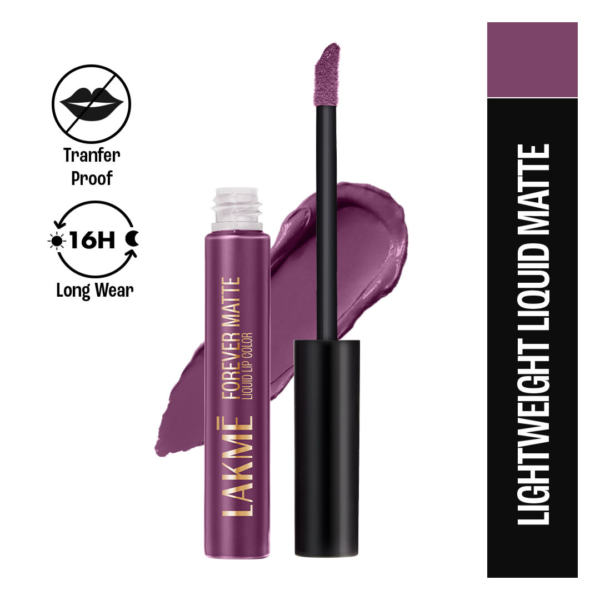 Lakme Forever Matte Liquid Lip, 16Hr Lipstick, Lightweight & Transferproof - Brown Vixen- KYH1039