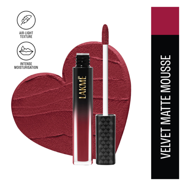 Lakme Xtraordin-Airy Lip Mousse Love Me Red- KYH1047