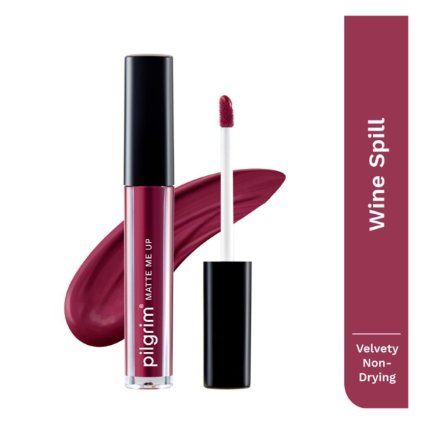 Pilgrim Matte Me Up! Liquid Lipstick - Wine Spill- KYH1055