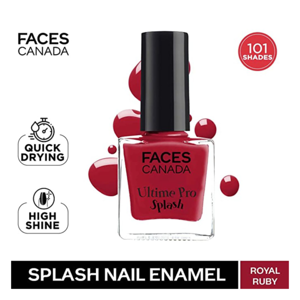 Faces Canada Ultime Pro Splash Nail Enamel Royal Ruby 24- RUC1015