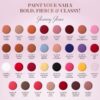 Just Herbs 12 Free Nail Paint-Peony Paradise-32- RUC1023 - Image 3