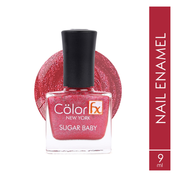 Color Fx Shimmery Matt Red Gel Long Lasting Nail Enamel 113- RUC1024