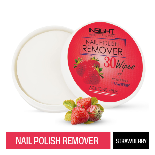 Insight Cosmetics Nail Polish Remover Wipes - Strawberry- WQS1001