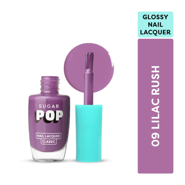 SUGAR POP Quick Drying Ultra Long-wear Glossy Finish Nail Lacquer - Lilac Rush 09- WQS1002