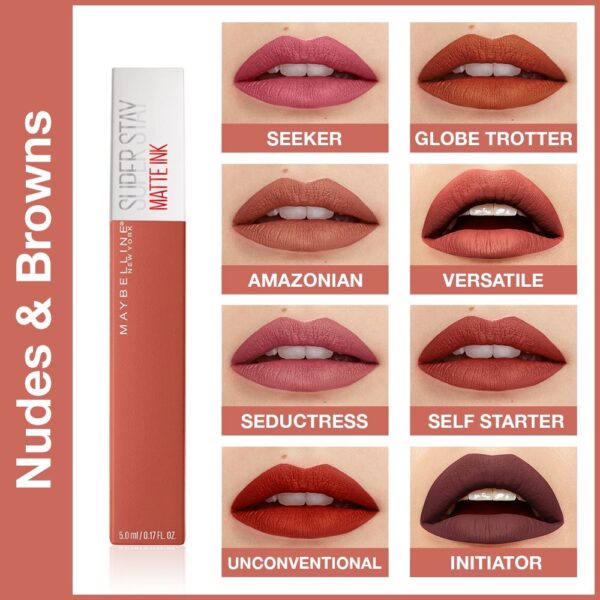 Maybelline New York Super Stay Matte Ink Liquid Lipstick - 210 Versatile- KYH1087 - Image 5