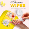 Pro Skin Nail Polish Remover Wipes - Lemon, 30 wipes- WQS1008 - Image 3