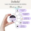 Debelle Nail Lacquer Remover Wipes Blueberry Blush- WQS1020 - Image 4