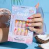 Gush Beauty Nailed It | Reusable Luxury Press On Nails Application Kit Candy Land - Medium Almond- RRW1001 - Image 2