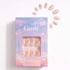 Gush Beauty Nailed It | Reusable Luxury Press On Nails Application Kit Celestial Gold - Short Round- RRW1005 - Image 2