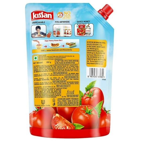 Kissan No-Onion No-Garlic Tomato Sauce- ERE1038 - Image 3