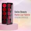 Swiss Beauty All About Lip Palette With 10 Pigmented Colors, Creamy Matte Lip Shade Multicolor- 01- NPH1042 - Image 2