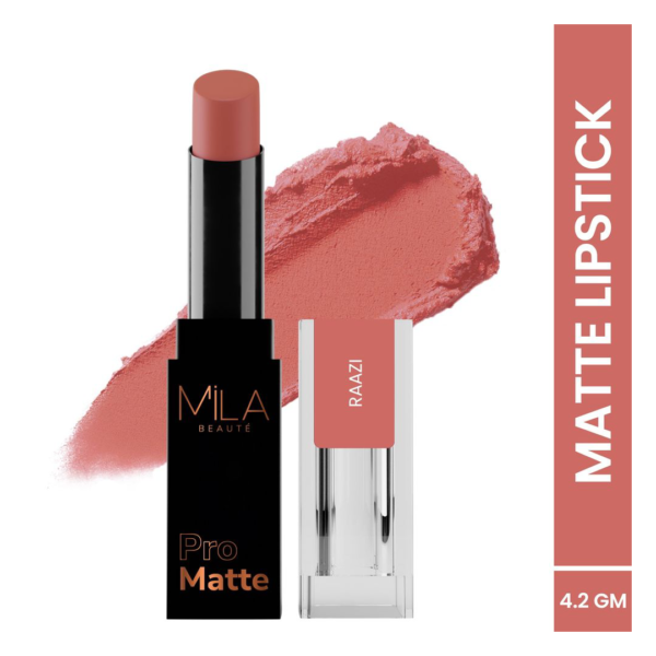 Mila Beaute Pro Matte Creamy Lipstick Luxurious Texture - 17 Raazi- NPH1043