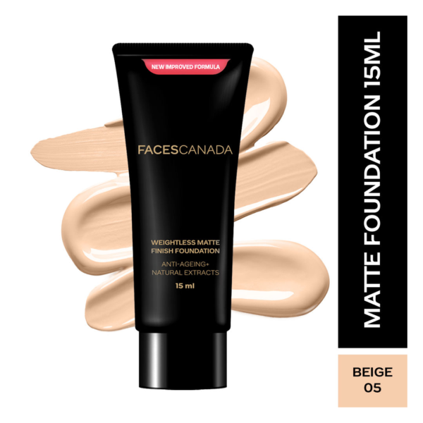 Faces Canada Weightless Matte Finish Foundation Beige 03- TNW1005