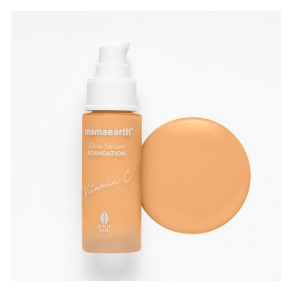 Mamaearth Glow Serum Foundation With Vitamin C & Turmeric - 03 Nude Glow- TNW1019