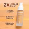 Mamaearth Glow Serum Foundation With Vitamin C & Turmeric - 03 Nude Glow- TNW1019 - Image 3