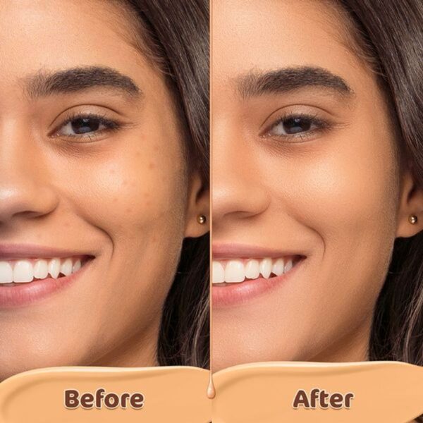 Mamaearth Glow Serum Foundation With Vitamin C & Turmeric - 03 Nude Glow- TNW1019 - Image 5