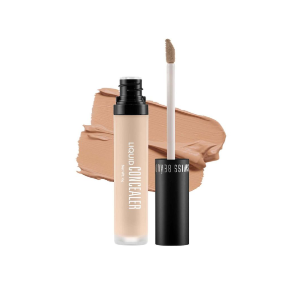 Swiss Beauty Liquid Light Weight Concealer With Full Coverage Face Makeup Shade - Moyen- HLE1015