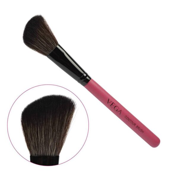 Vega Contour Makeup Brush For Flawless Application With Soft Bristles (Mbp-03)- TEV1003