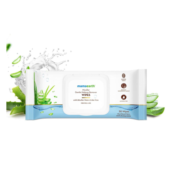 Mamaearth Micellar Gentle Makeup Remover Wipes- WAX1010